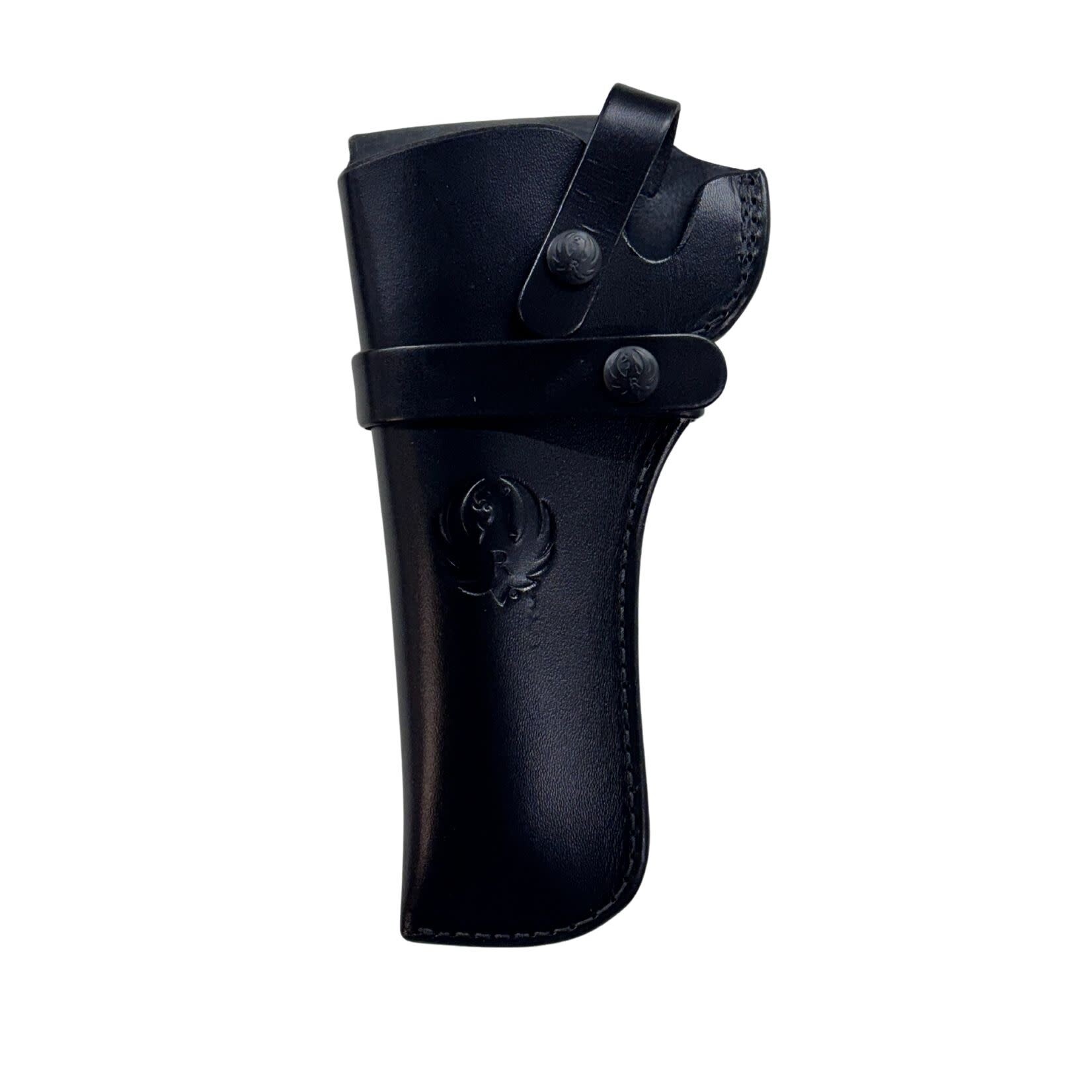 RUGER RUGER WRANGLER TRIPLE K WESTERN BELT HOLSTER LH BLACK LEATHER SINGLE SIX