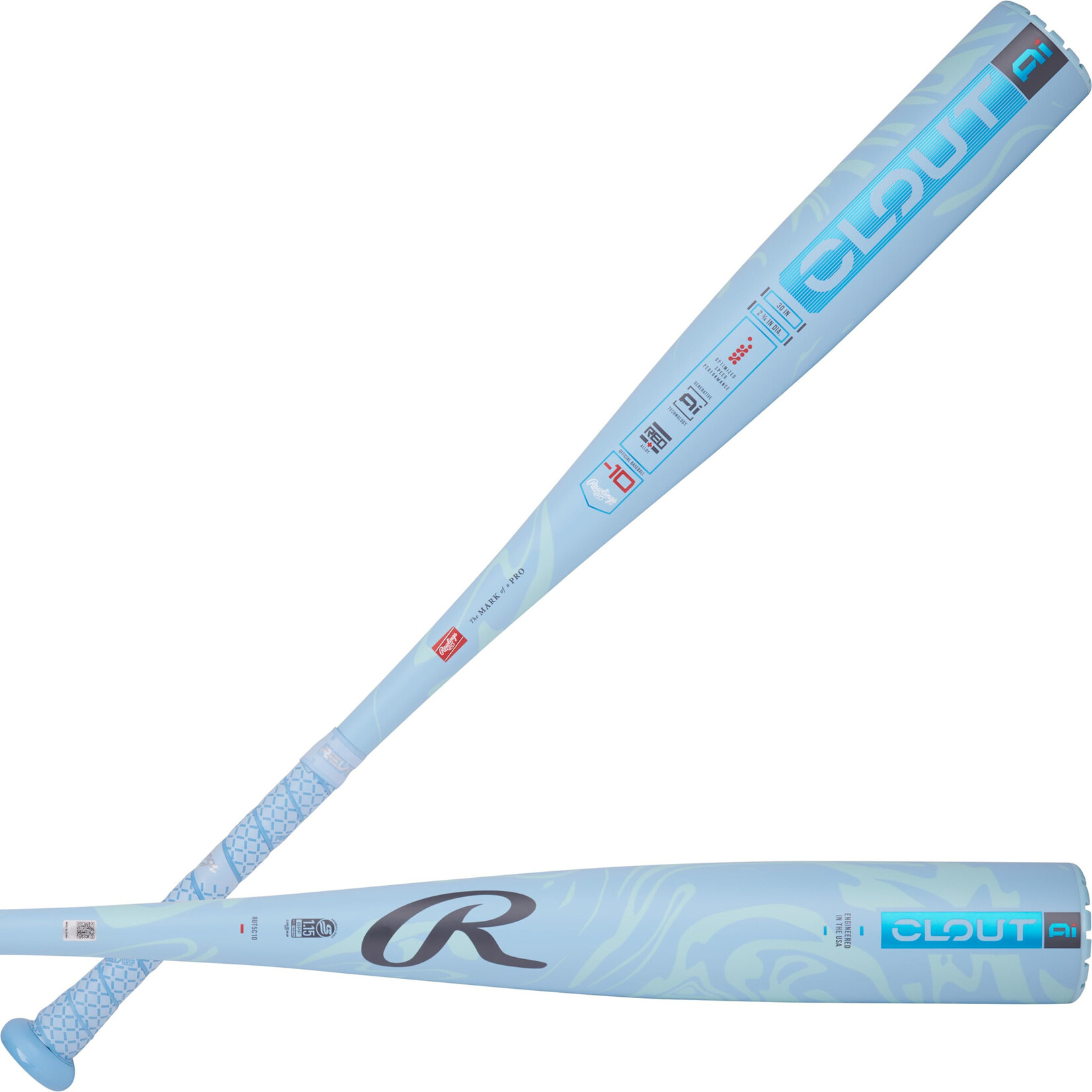 RAWLINGS RAWLINGS CLOUT AI BASEBALL BAT -10
