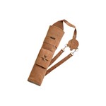 RAGIM FRINGED SUEDE BACK ARROW QUIVER 19" ADJUSTABLE "Y" STRAPS ACCESSORY POCKET