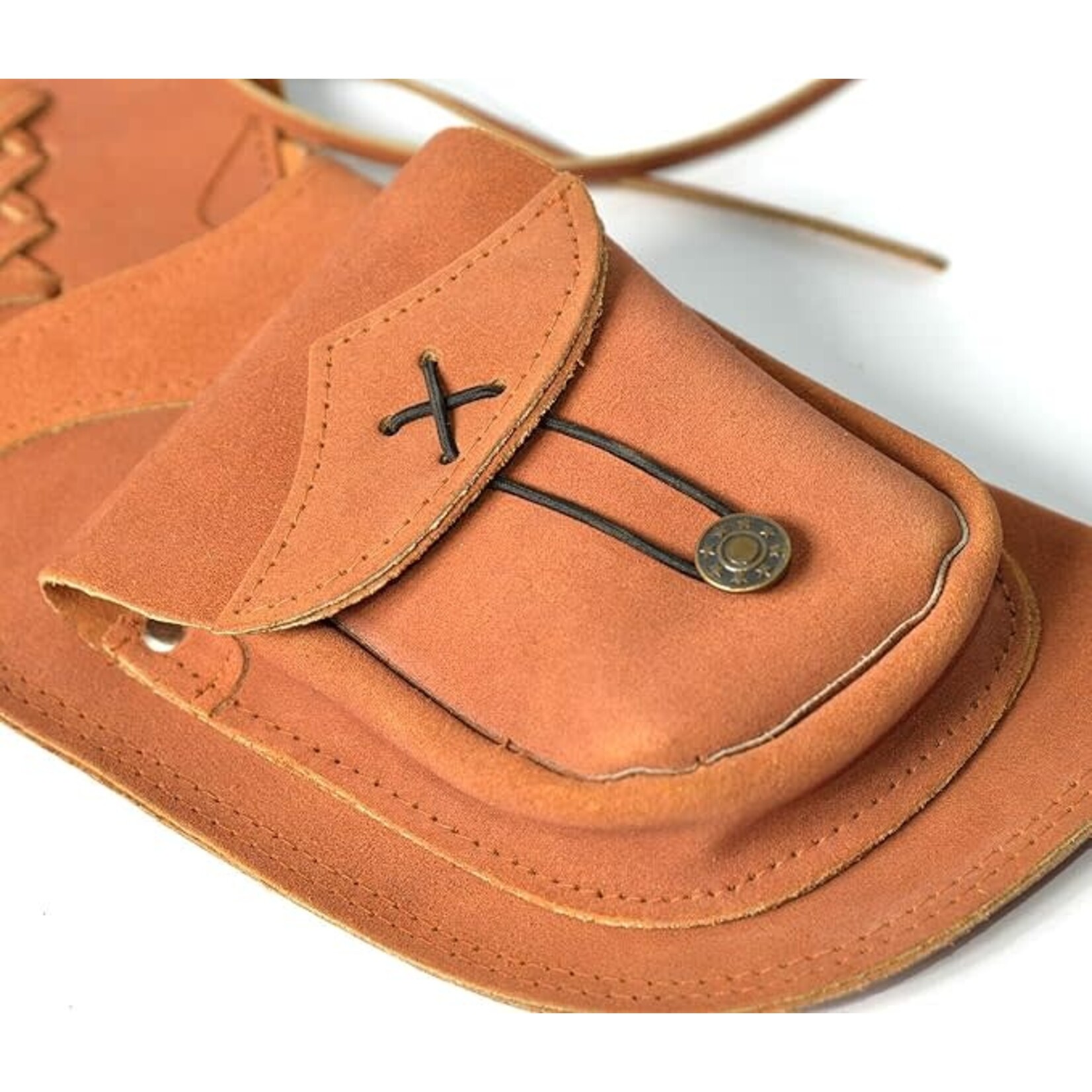 RAGIM TAN SUEDE SIDE QUIVER 15.5 RH WITH ACCESSORY POCKET