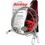 Berkley BERKLEY 3W1845 WIRE WOUND STEELON LEADER 3 PACK 18" 45# BRIGHT