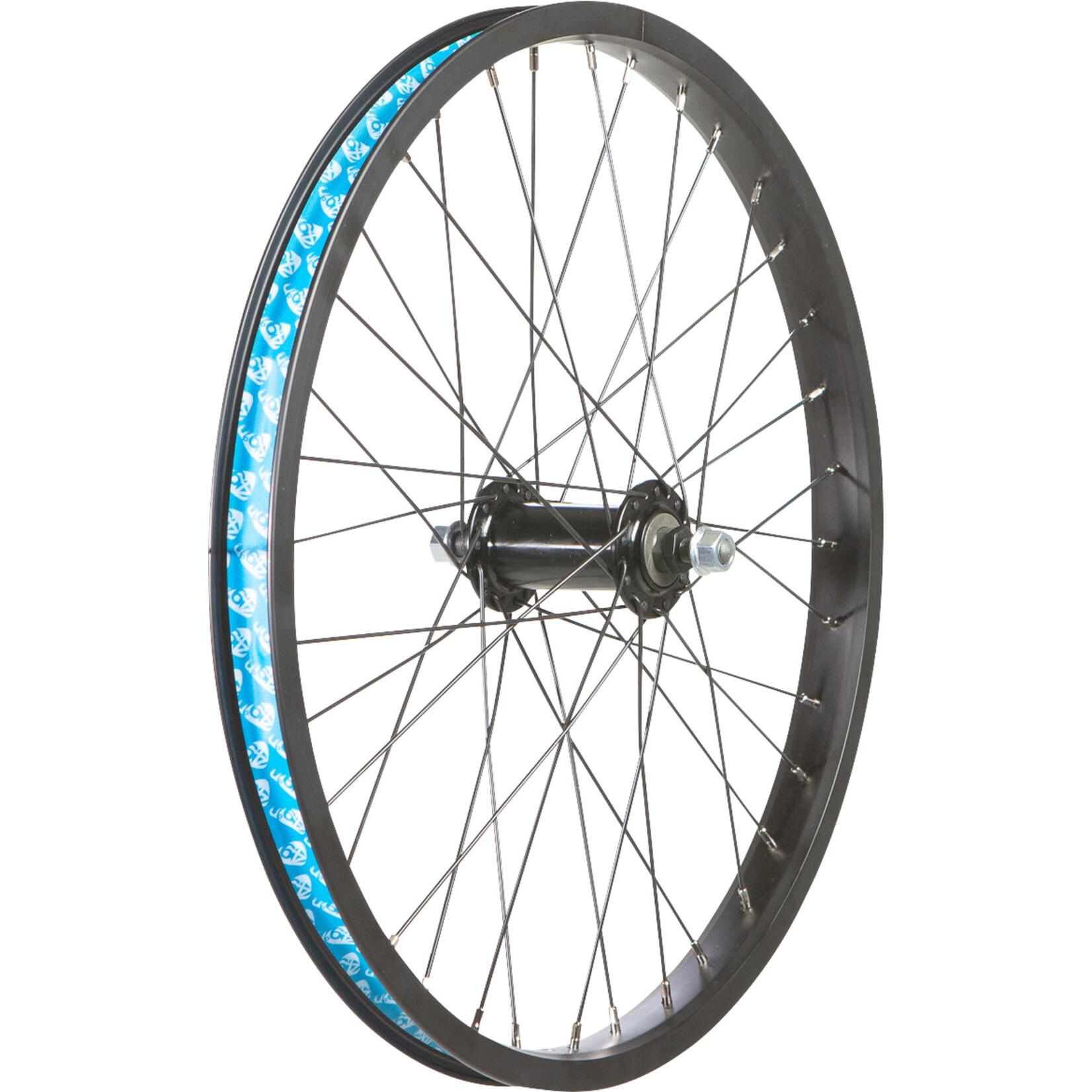 49N 49N WHL FRONT 20" BMX NUT BLK SCREW ON SINCLE SPEED FREEWHEEL FITTING  (1.375" x 24 tpi) - 16-22T