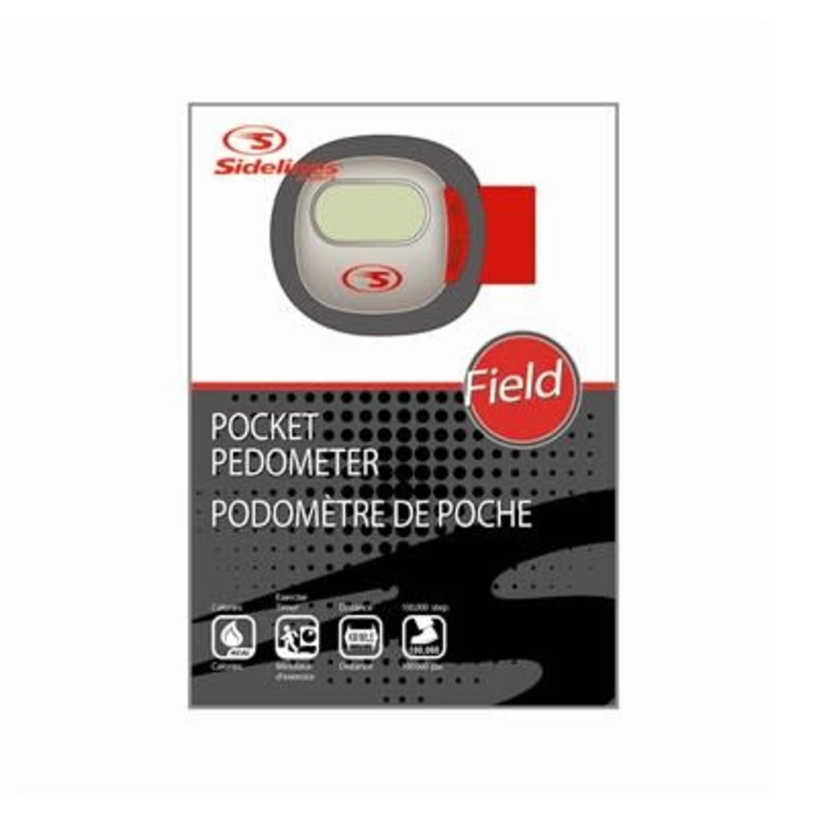 SIDELINES SIDELIES POCKET PEDOMETER FIELD 4 FUNCTION PR009-SL340W