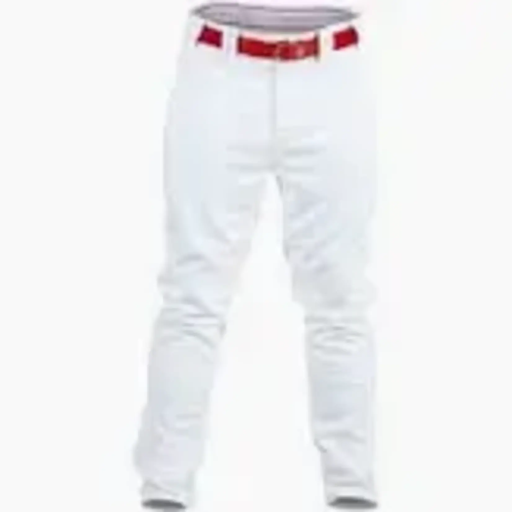 RAWLINGS RAWLINGS MENS WHITE PANT SEMI-RELAXED FIT  SMALL