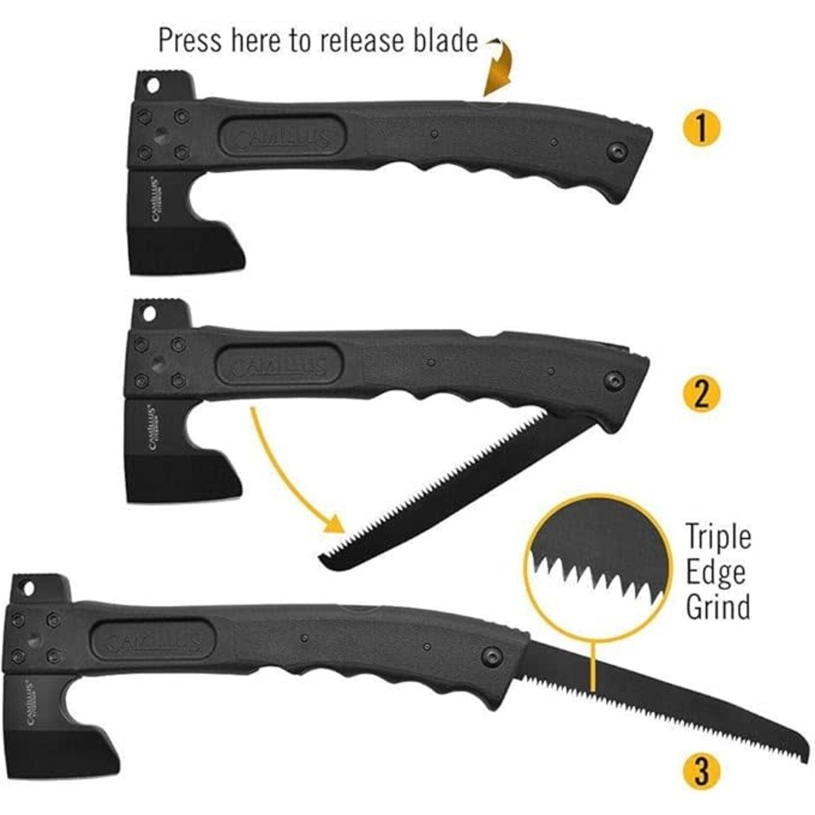 CAMILLUS CAMILLUS 19142 CAMTRAX TITANIUM AXE / FOLDING SAW