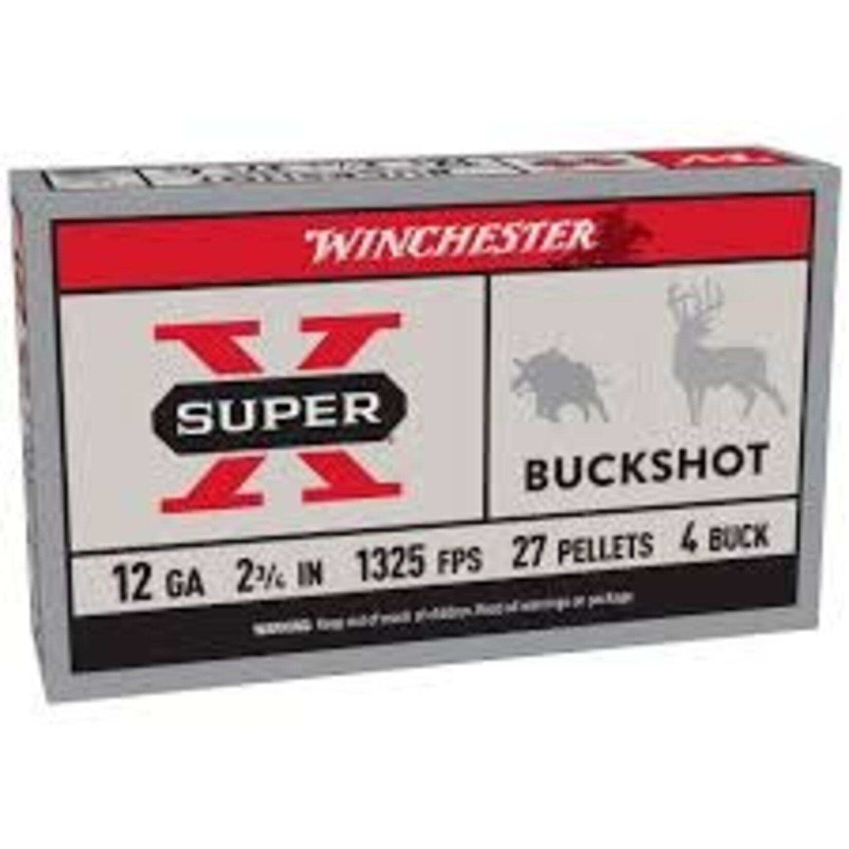 WINCHESTER WINCHESTER SS BUCKSHOT AMMO 12GA 2-3/4" 27 PELLETS