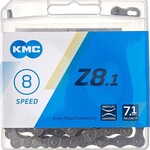 KMC CHAIN Z8.1 6/7/8 SPEED, GREY/GREY, 116 LINKS