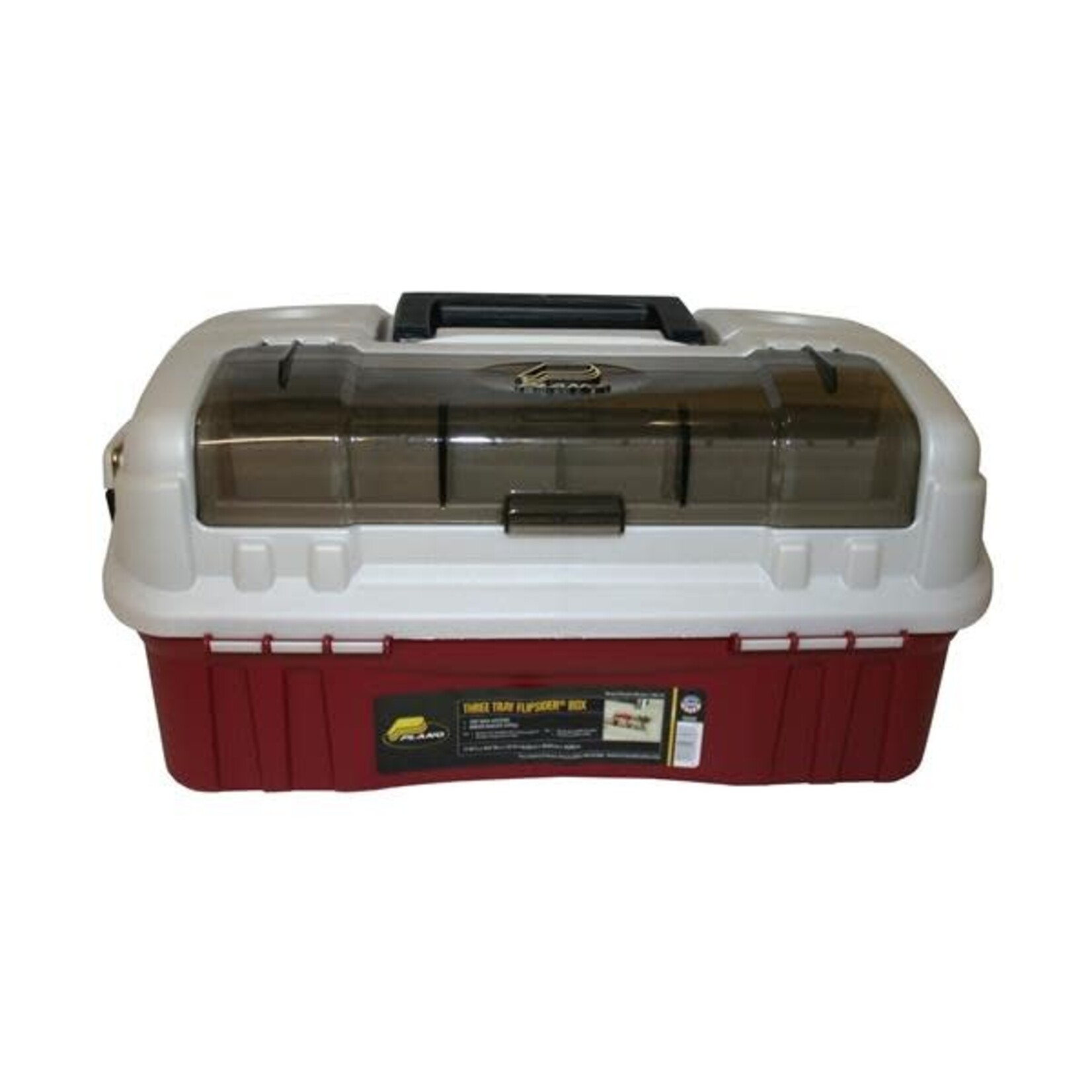 Plano PLANO MOLDED TACKLE BOX FLIPSIDER 3 TRAY METALLIC RED WITH SILVER