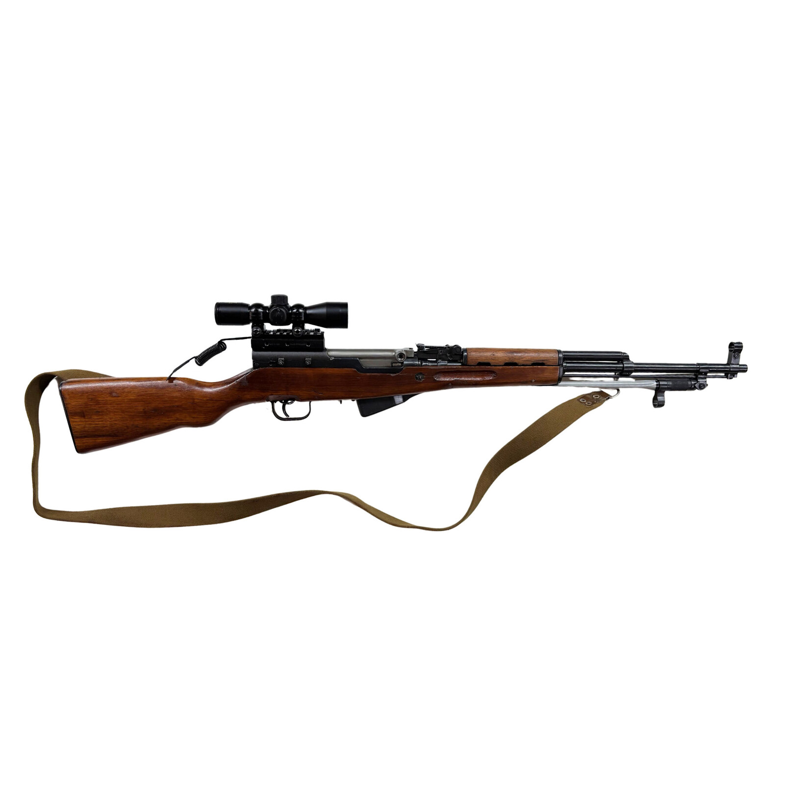 USED CHINESE SKS 7.62X39 5 ROUNDS 20.5" BARREL NCSTAR 4X30 SCOPE NCSTAR LAZER POINTER BAYONET OPEN SIGHTS SLING