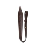 Winchester Repeating Arms WINCHESTER PREMIUM LEATHER COBRA SLING WITH SUEDE WINCHESTER LOGO DARK BROWN