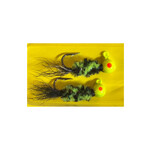MFS MFS BUMBLE BEE 1/32 OZ JIGS CHART AND BLACK BODY/CHART HD/BLACK EYE 2 PACK
