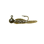 MFS MFS 1/32 OZ BOW LEG JIGS SMOKE GLITTER BODY/BLACK HEAD/WHITE EYE 2 PACK