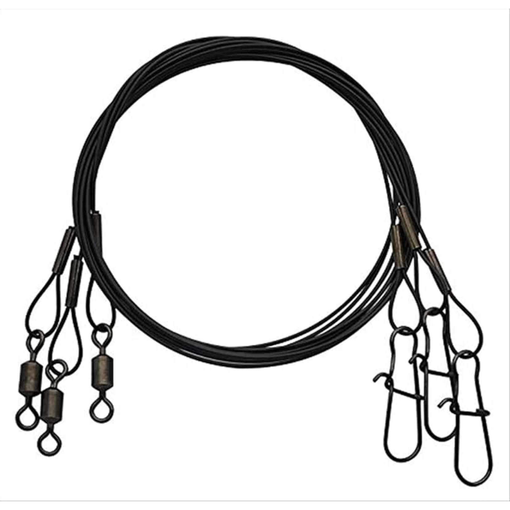 Eagle Claw EAGLE CLAW 18" STEAL LEADER 30 LBS TEST BLK