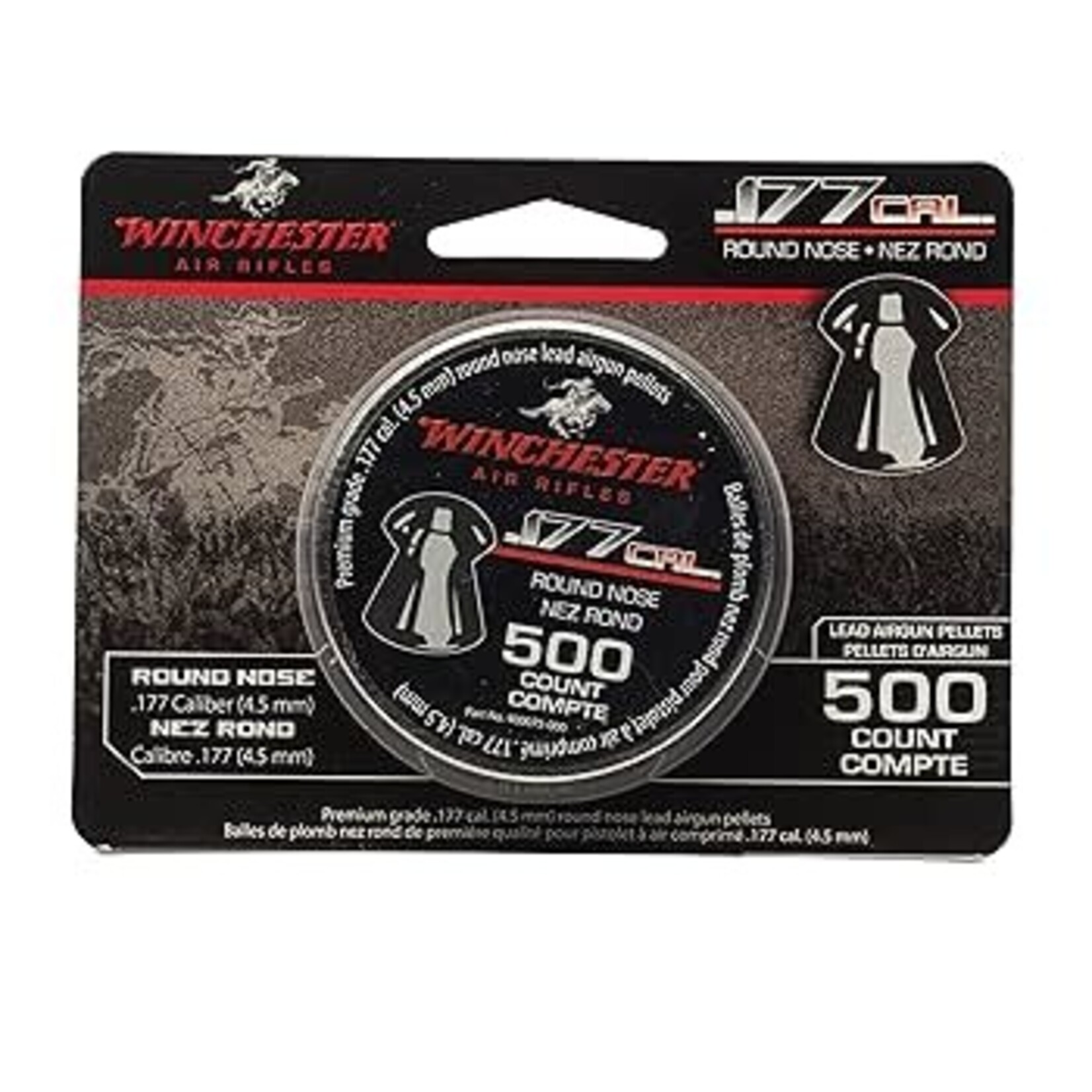 daisy DAISY WINCHESTER .177 CAL ROUND NOSE PELLETS 500 PIECES