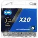 KMC e10 CHAIN 10 SPEED SILVER/SILVER