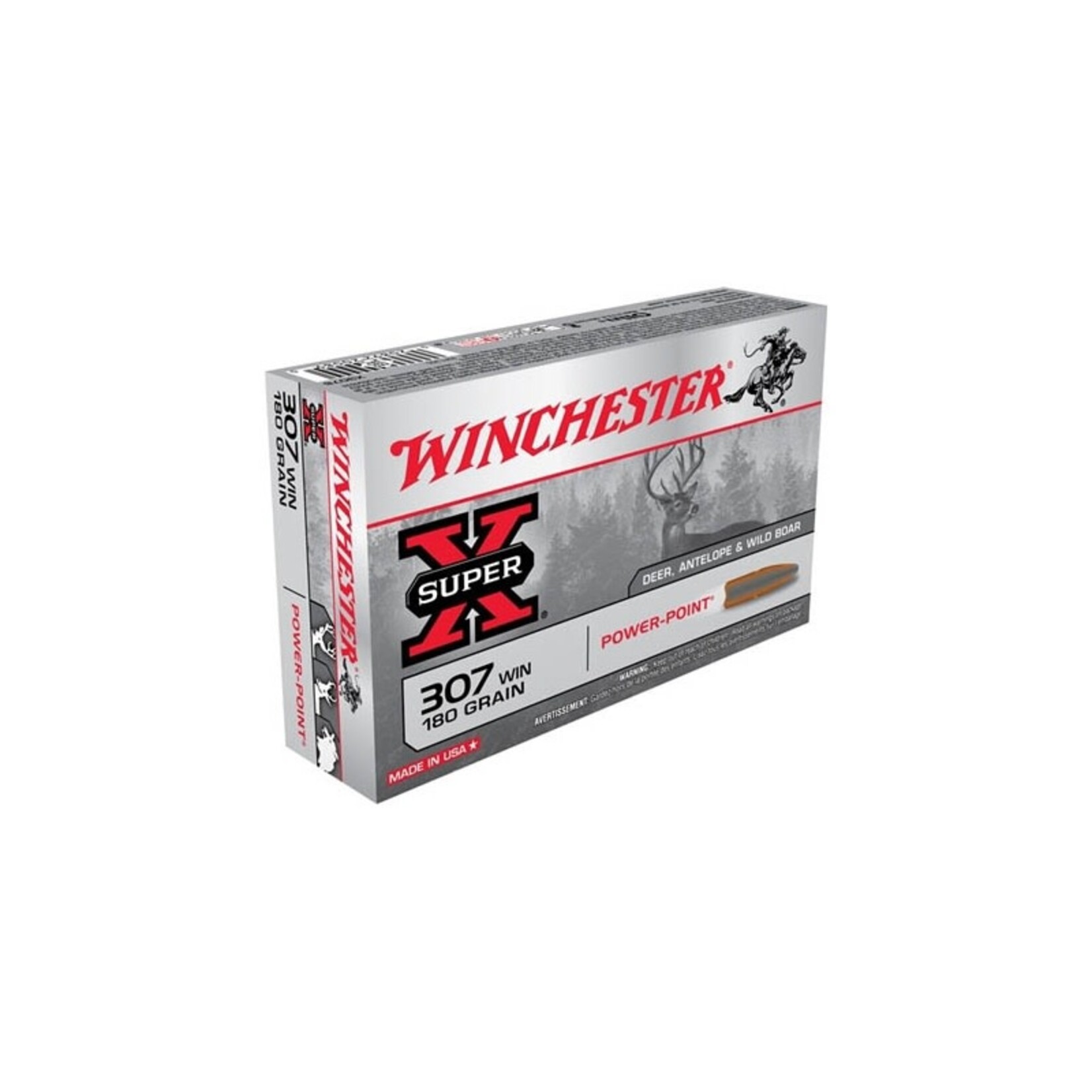 WINCHESTER WINCHESTER 307 WIN 180 GR SUPER-X POWER POINT 20 RDS