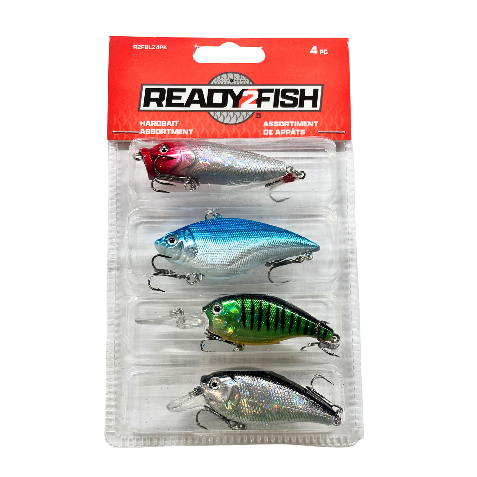 SOUTH BEND READY 2 FISH 4 PK HARDBAIT ASSORTMENT