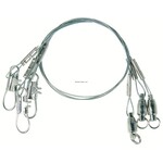 Eagle Claw EAGLE CLAW STEEL LEADER WITH BALL BEARING SWIVEL 9" 30 LB TEST