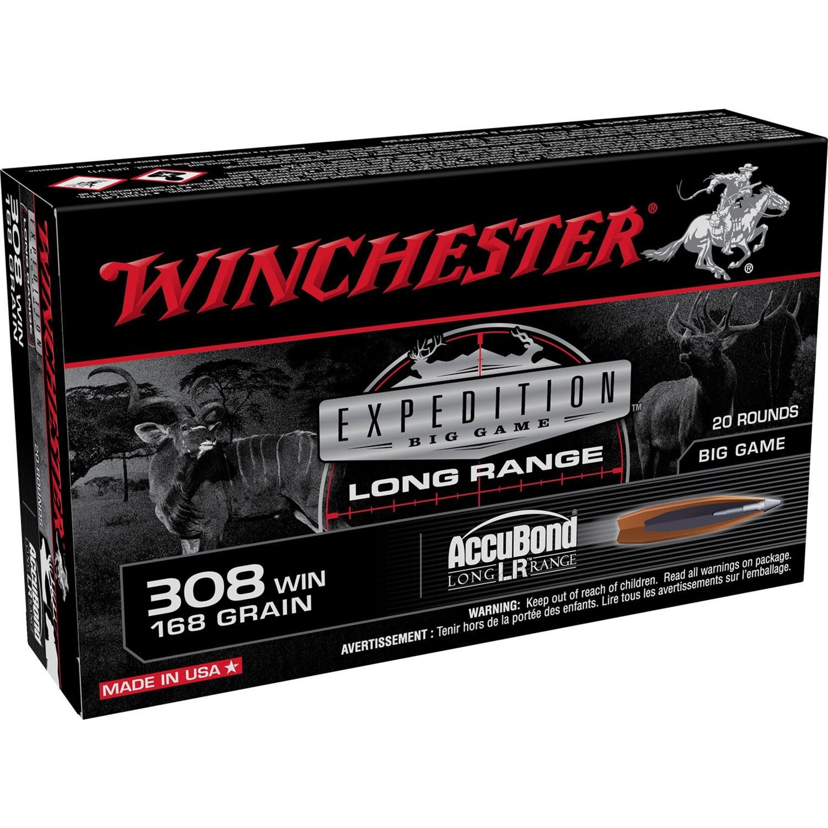 WINCHESTER WINCHESTER CF 308 AMMO ACCUBOND EBG 169 GRAIN