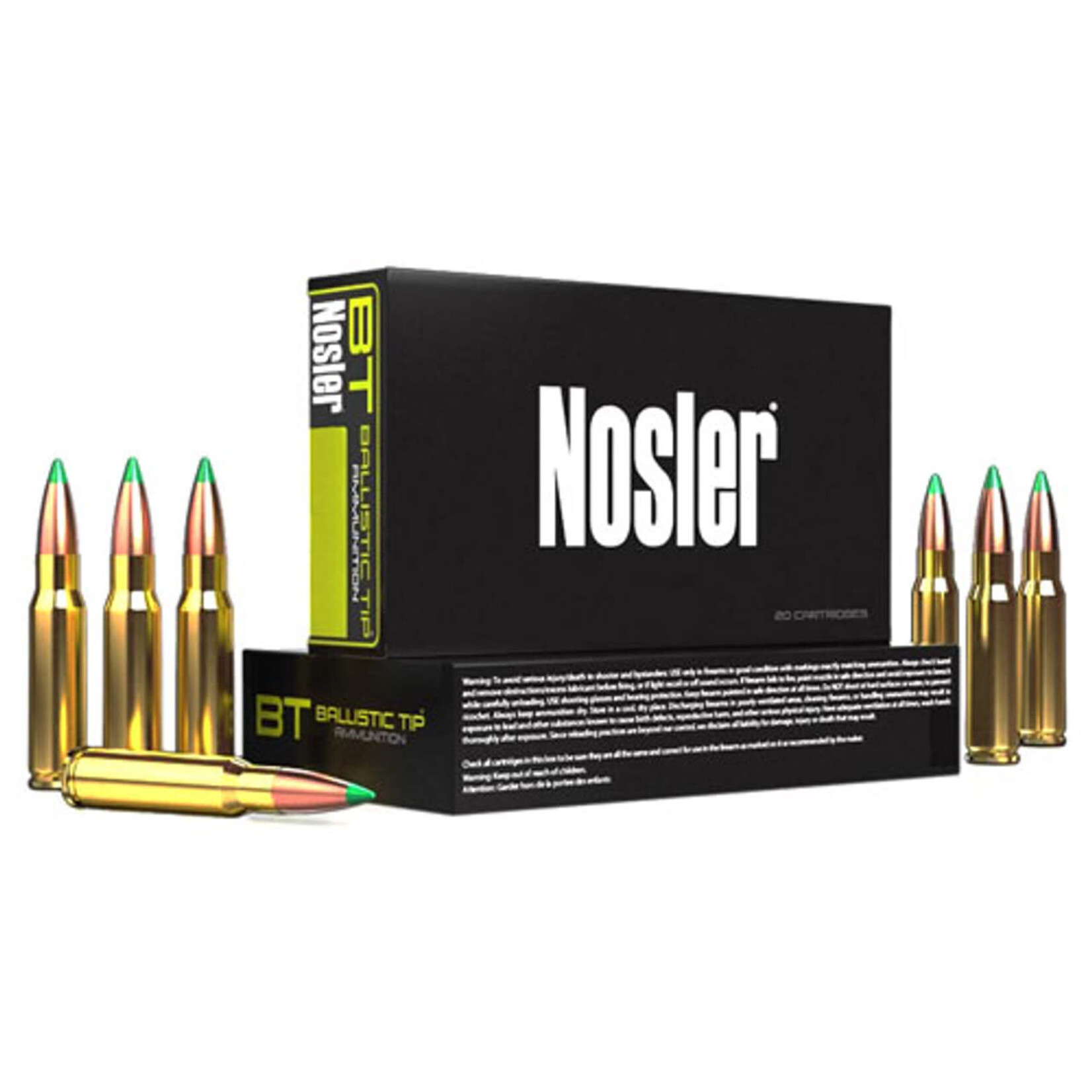 NOSLER NOSLER 308 WIN AMMO 125 GR BALLISTIC TIP