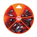 Eagle Claw EAGLE CLAW ALL IN ONE RUBBER CORE AND BASS CASTING SINKER ASSORTMENT 21 PC