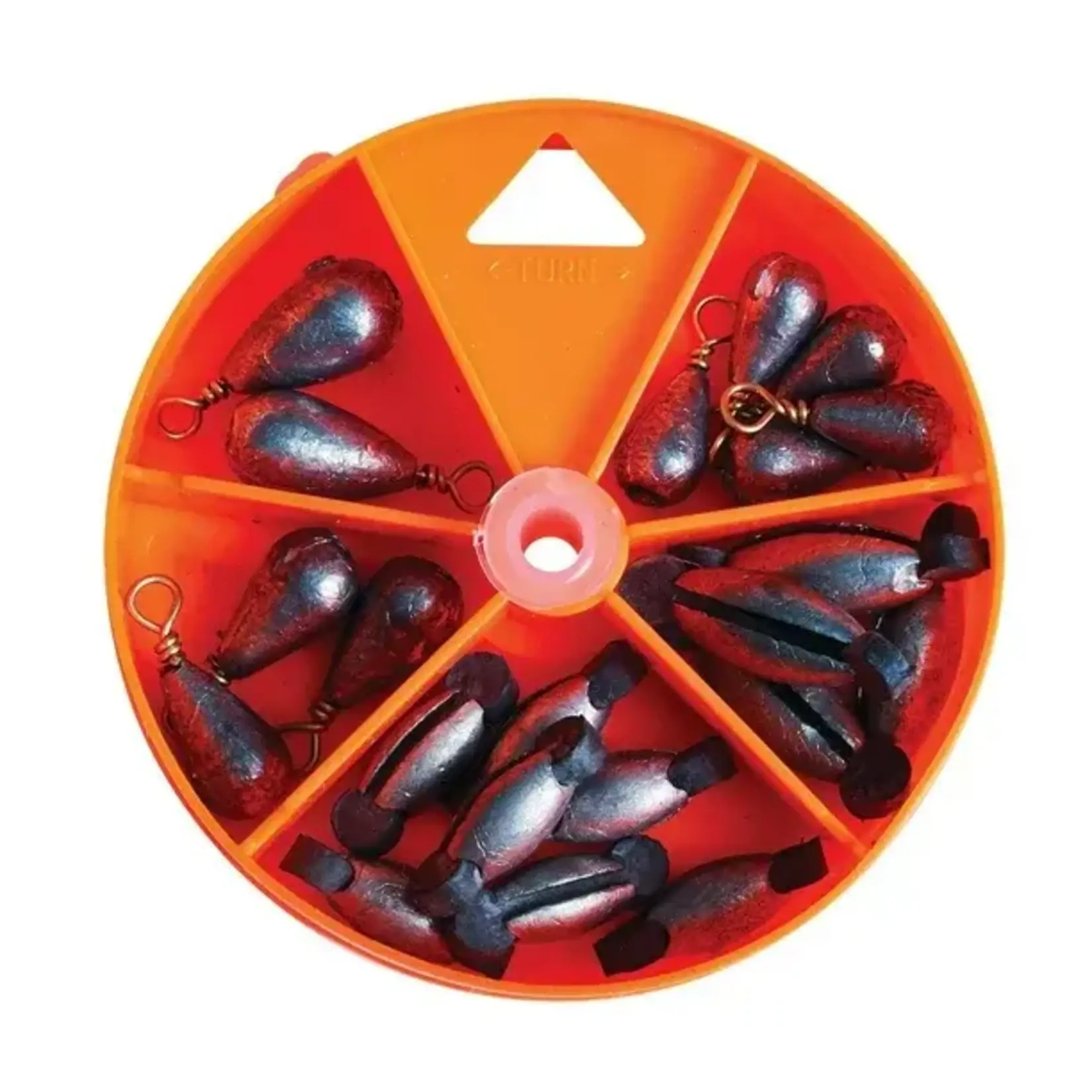 Eagle Claw EAGLE CLAW ALL IN ONE RUBBER CORE AND BASS CASTING SINKER ASSORTMENT 21 PC