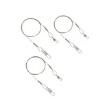 Eagle Claw EAGLE CLAW 18" STEEL LEADER 30LB TEST 3PK