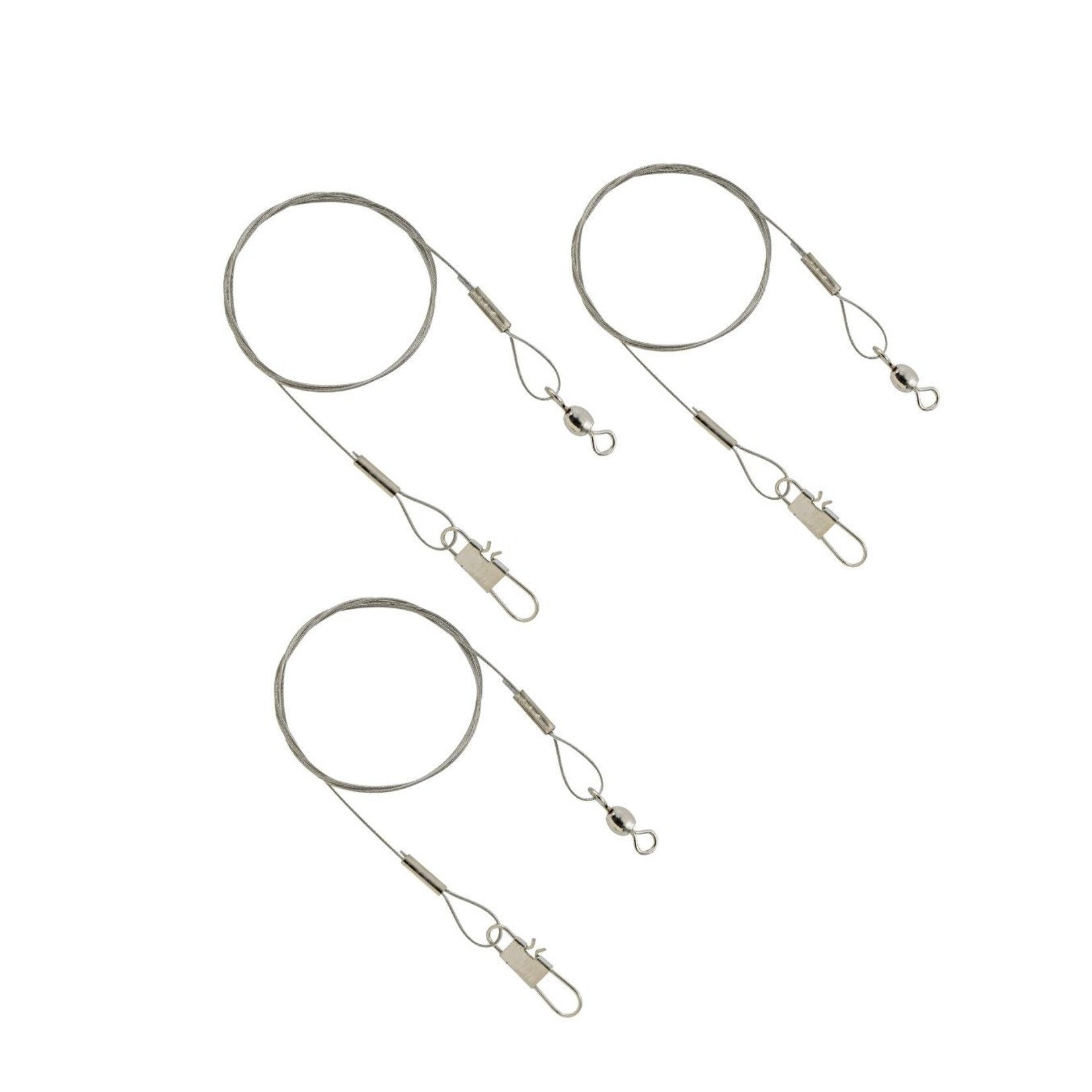 Eagle Claw EAGLE CLAW 6" STEEL LEADER 20LB TEST 3 PK