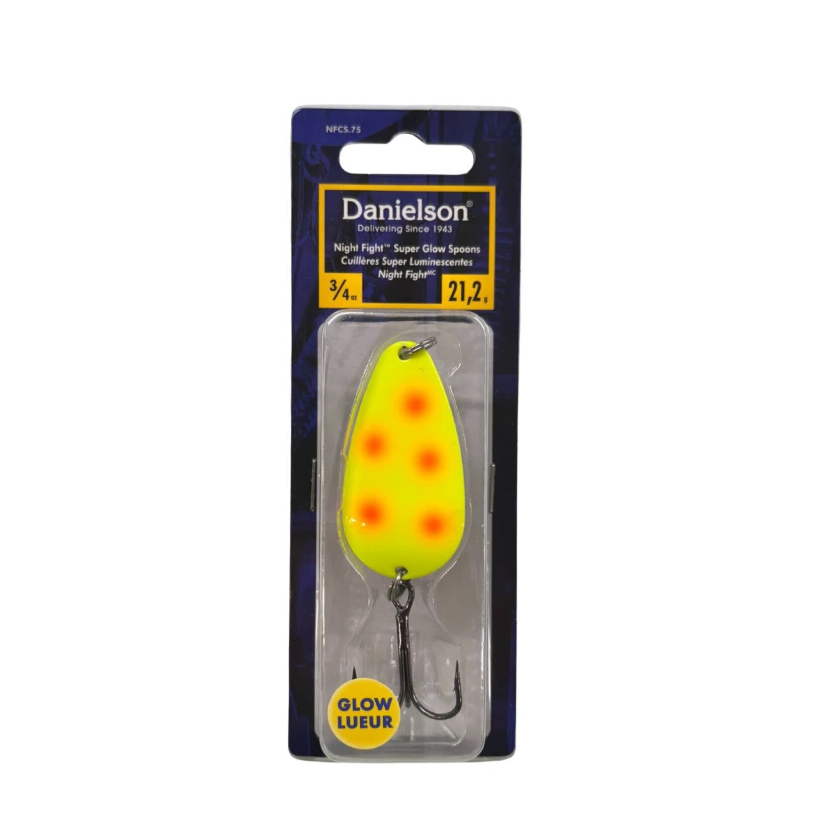 Danielson DANIELSON NIGHT FIGHT CASTING SPOON 3/4 OZ TAP OUT
