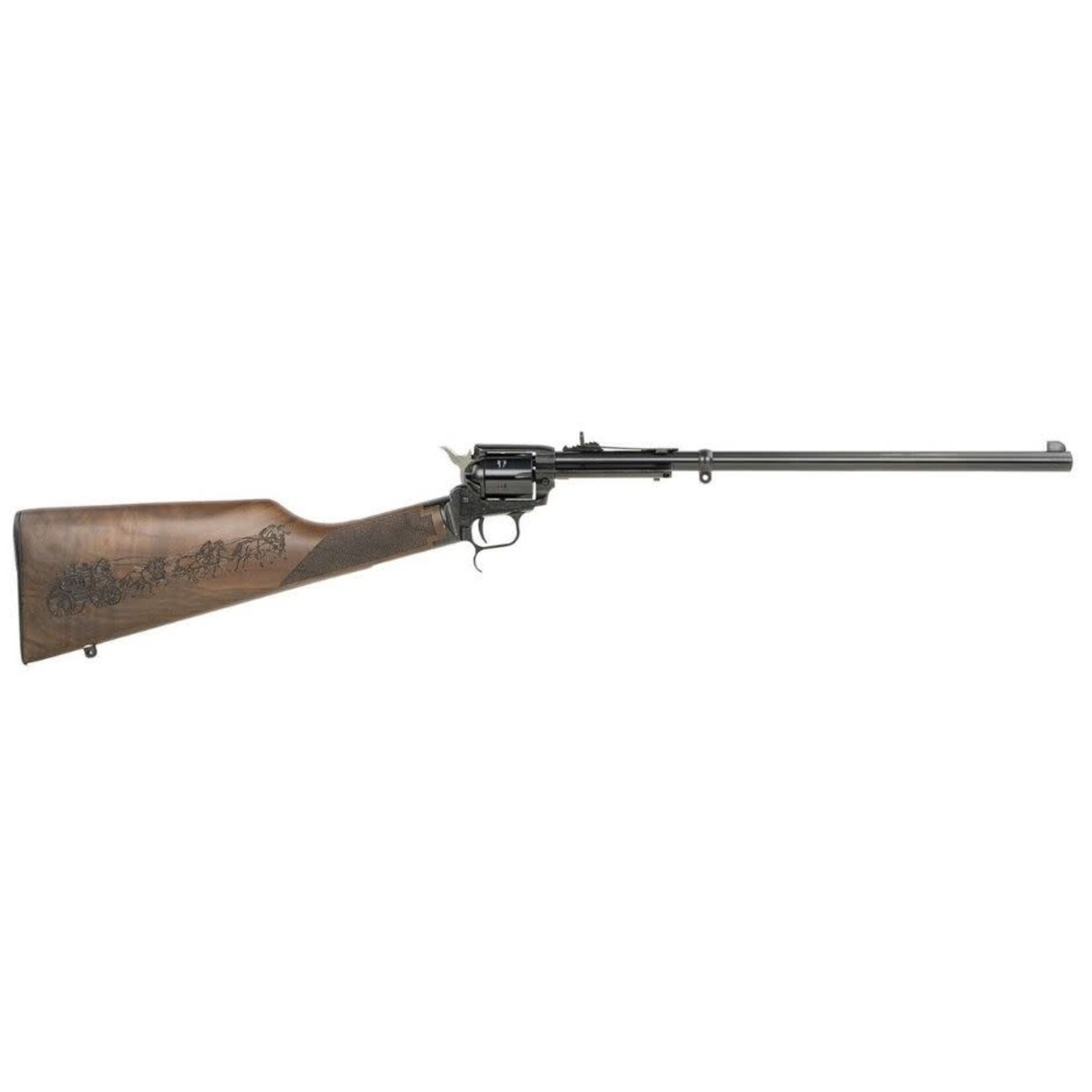 HERITAGE 22LR  REVOLVER RIFLE RANCHER 16" BARREL 6 RNDS STAGECOACH ENGRAVED STOCK W/SLING