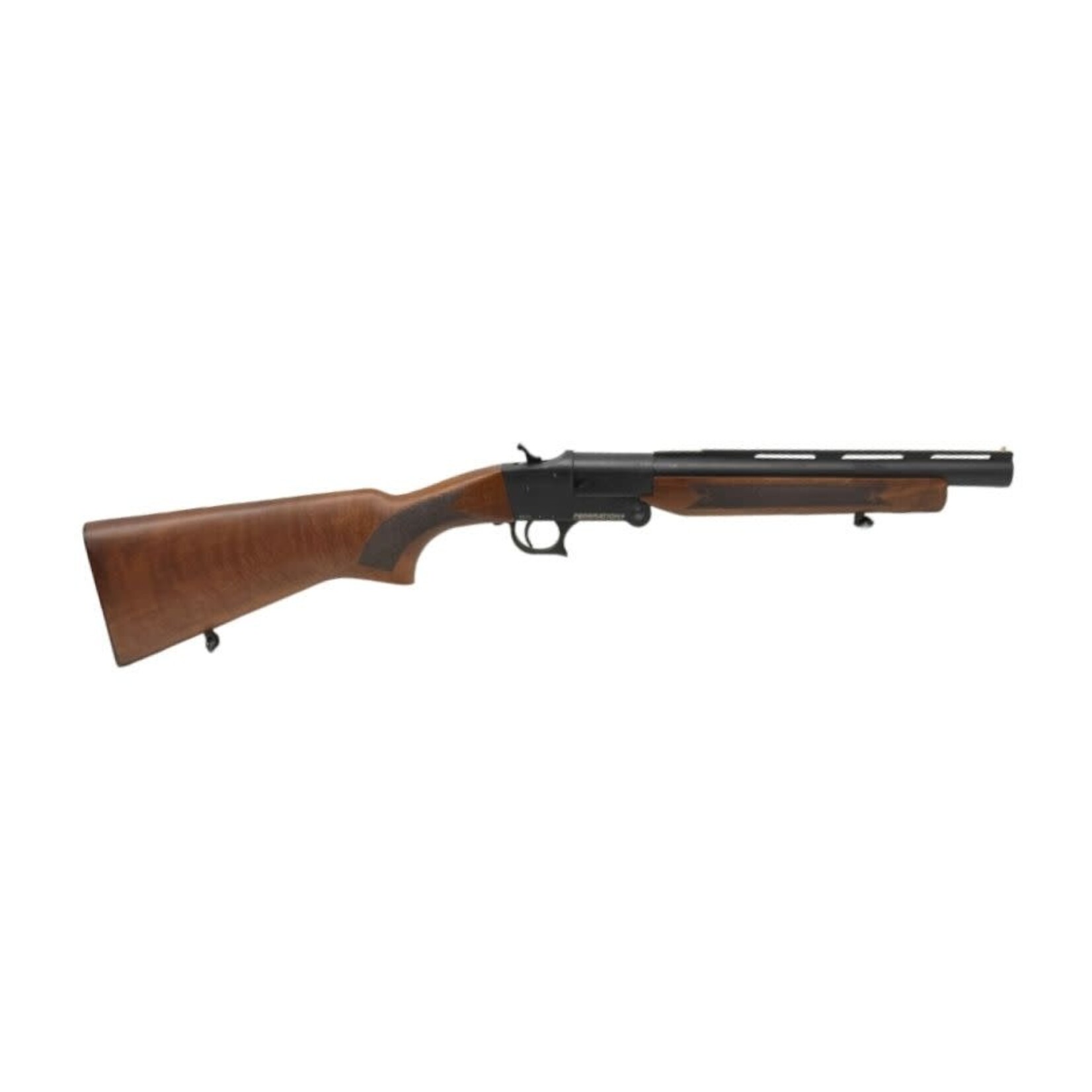 FEDERATION FIREARMS 12 GUAGE SINGLE SHOT SHOTGUN 3" CHAMBER  WALNUT STOCK 14" BARREL 3 CHOKES EXTERNAL HAMMER SB12