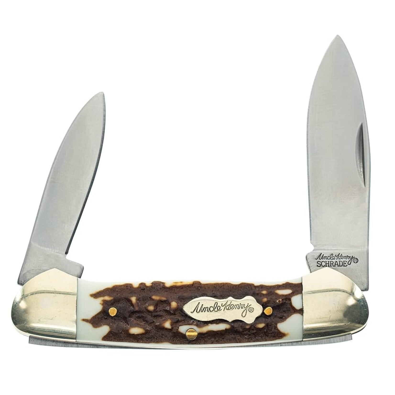 UNCLE HENRY 11UH LARGE CANOE FOLDING KNIFE 3 3/5" BLADE NEXT GEN STAGLON HANDLE