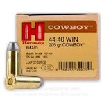 HORNADY HORNADY 44-40 WIN 205 GRAIN COWBOY FN 20 RNDS 9075