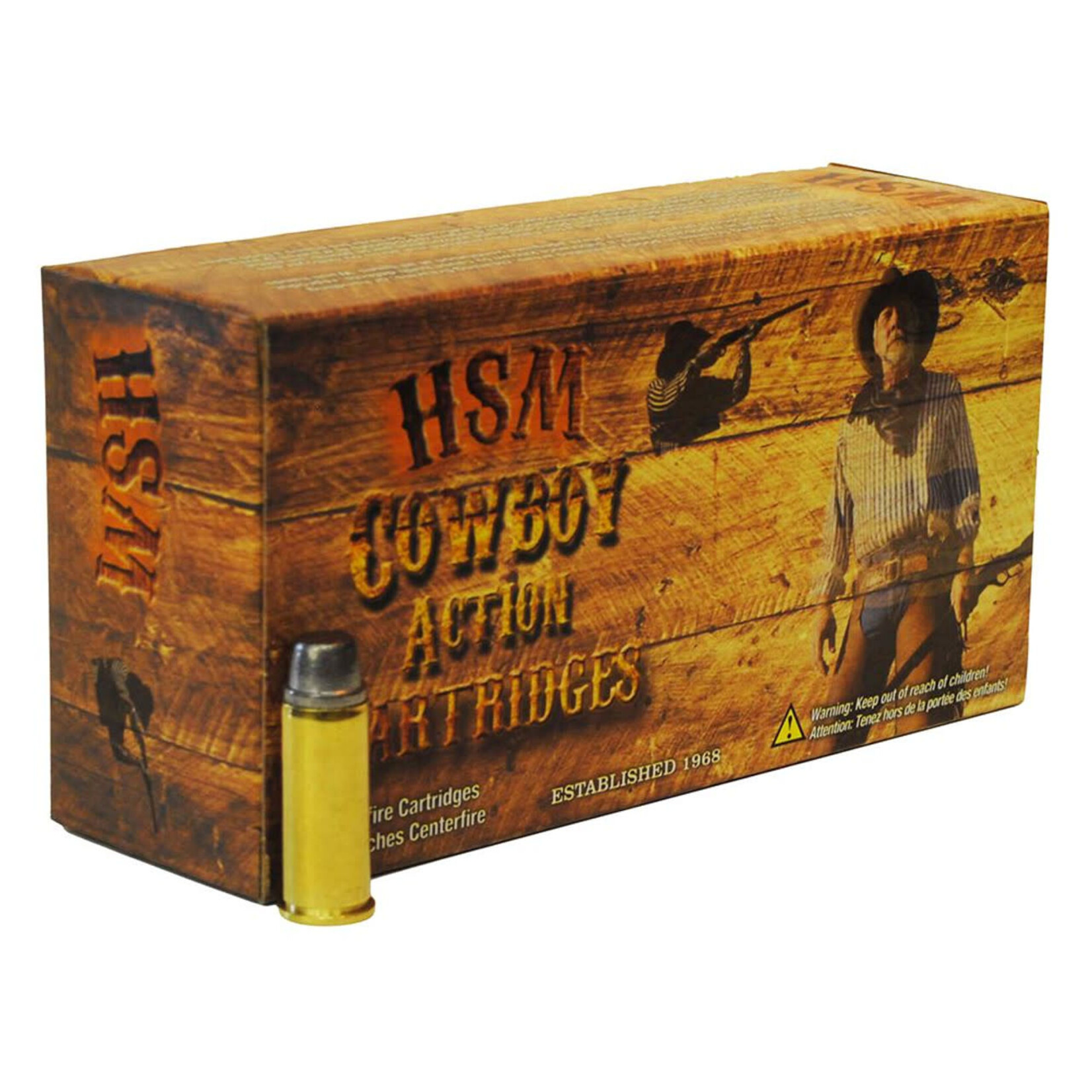 HSM HSM 45-70 GOV'T 405 GR ROUND NOSE FLAT POINT COWBOY ACTION LEAD 1300 FPS