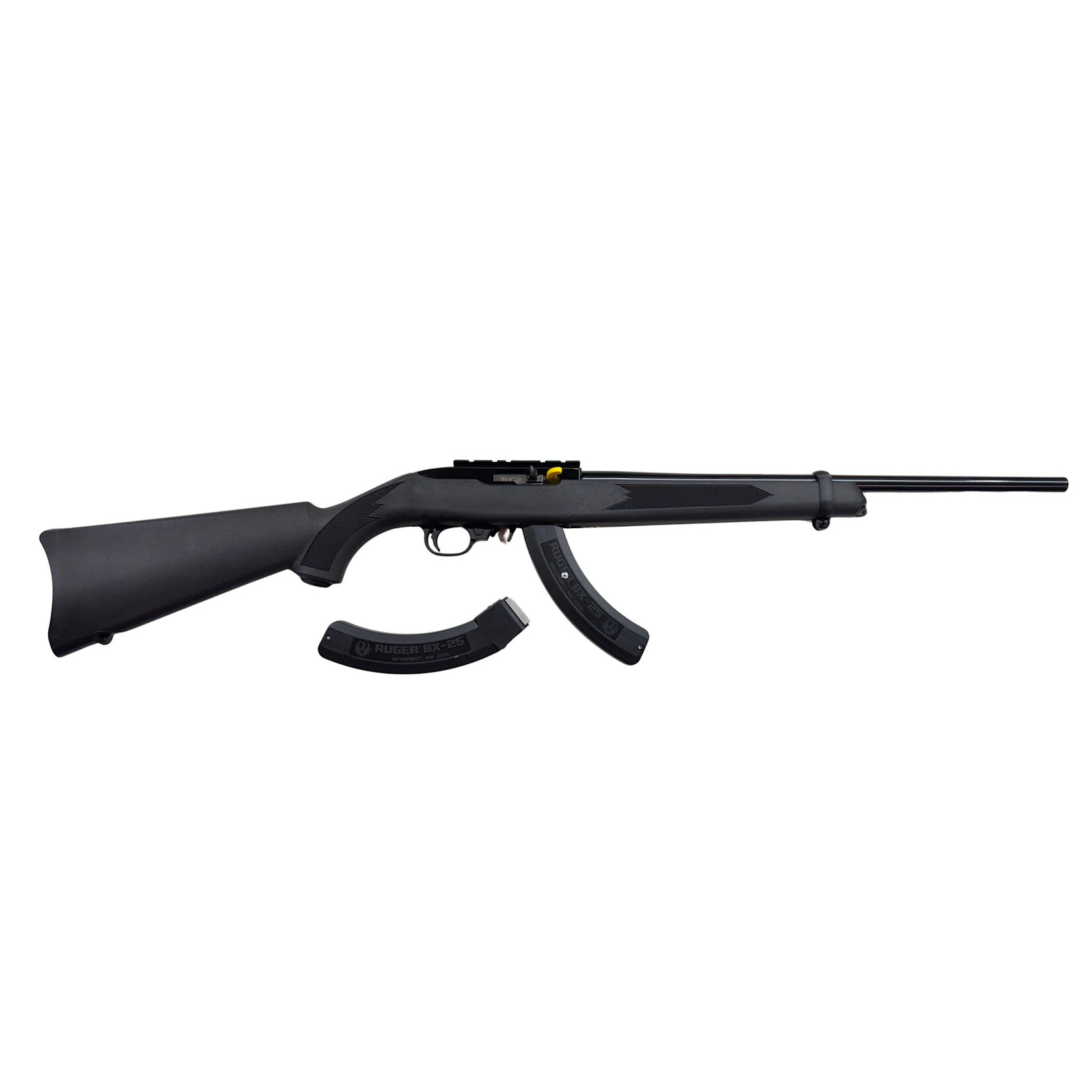 RUGER RUGER 10/22 CARBINE SEMI AUTO 22 LR 18.5" BARREL 2 MAGS 5/25 PINNED TO 5