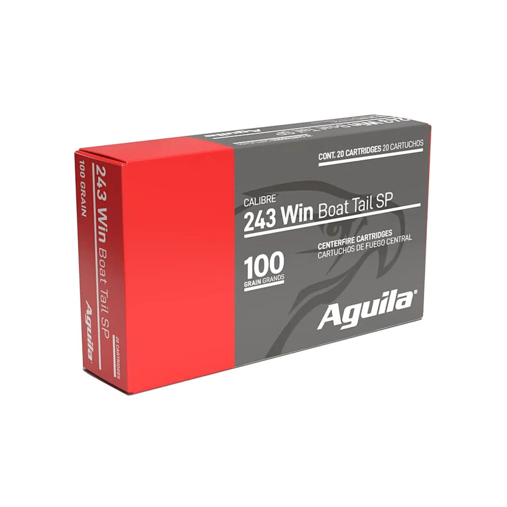 AGUILA AGUILA 243 WIN INTERLOCK 100 GR BOAT TAIL SP BY HORNADY