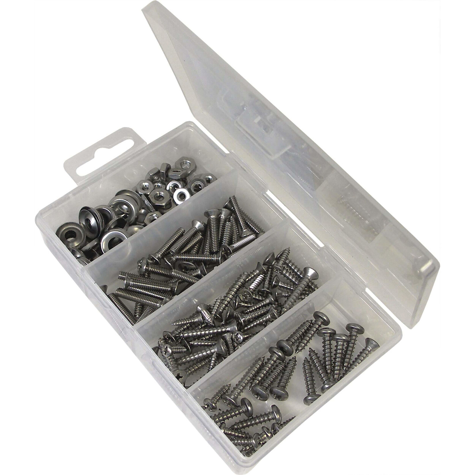 INVINCIBLE MARINE 168 PC STAINLESS STEEL FASTENER/SCREW KIT