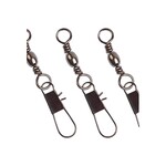 Pucci PUCCI 103-3-12PK INTERLOCKING SNAP SWIVEL #3 NICKEL