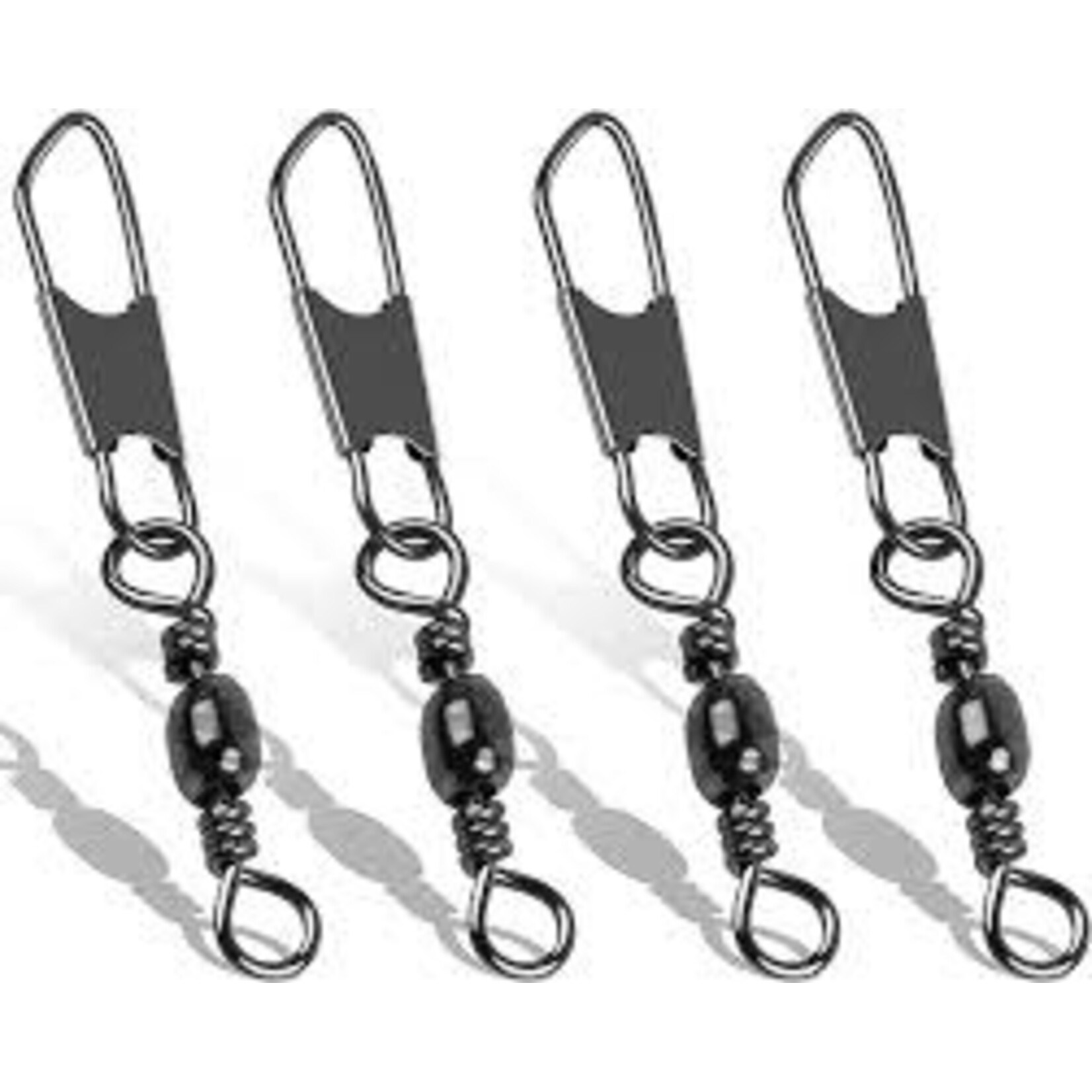 MUSTAD BARREL SWIVEL W/ SAFETY SNAP 10 PC