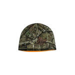 HQ OUTFITTERS REVERSIBLE HAT/BEANIE BLAZE ORANGE OR MOSSY OAK CAMO