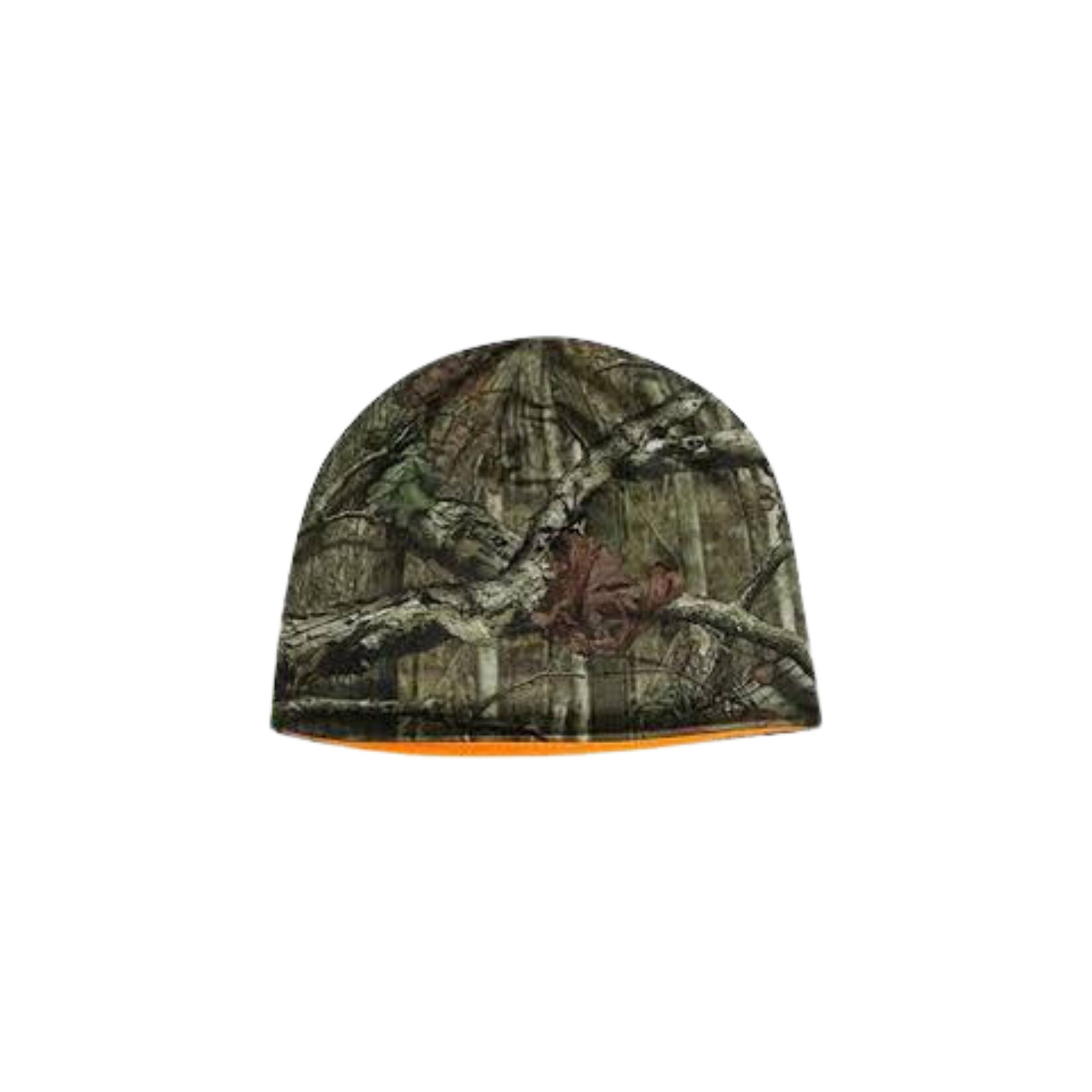 HQ OUTFITTERS REVERSIBLE HAT/BEANIE BLAZE ORANGE OR MOSSY OAK CAMO