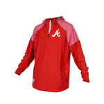 RAWLINGS RAWLINGS 1/4 ZIP RED JACKET ATHABASCA MINORBALL LEFT CHEST A CREST