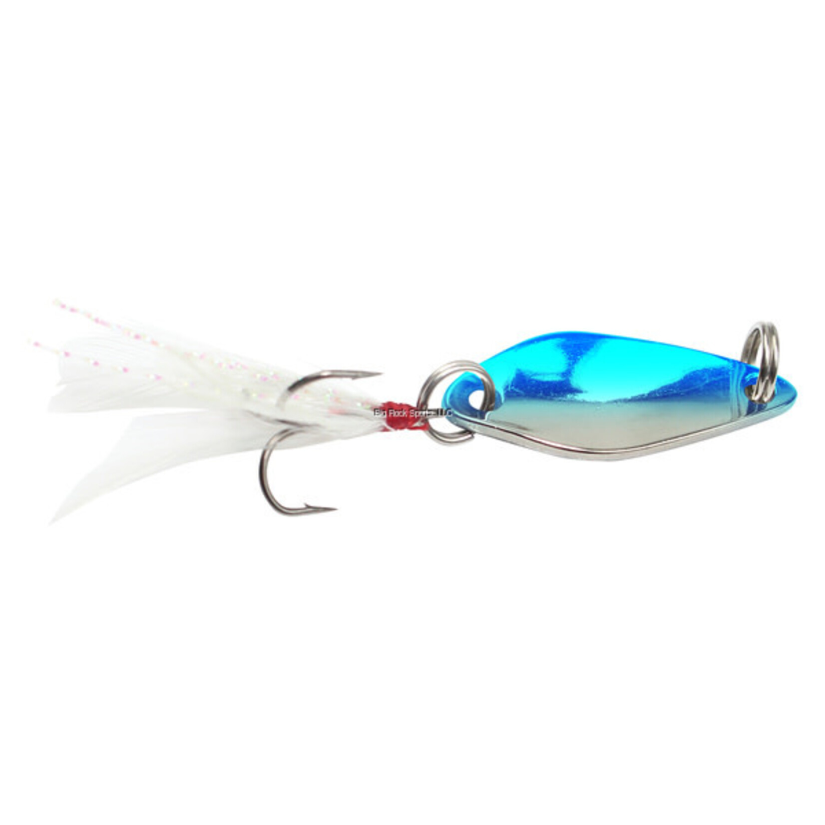 LUNKERHUNT MICRO SPOON SILVER/BLUE 1/4 OZ