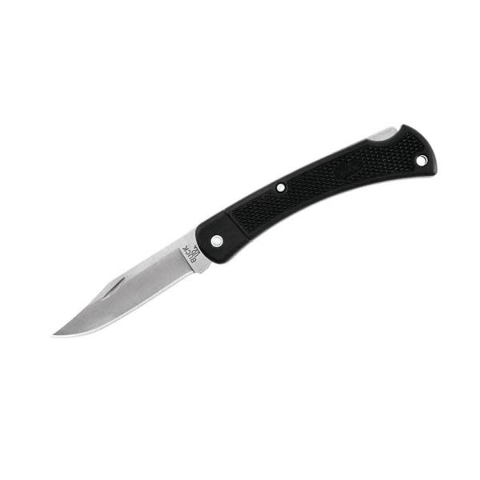 BUCK KNIVES BUCK FOLDING HUNTER LT ONE PIECE HANDLE W/ SHEATH BLK
