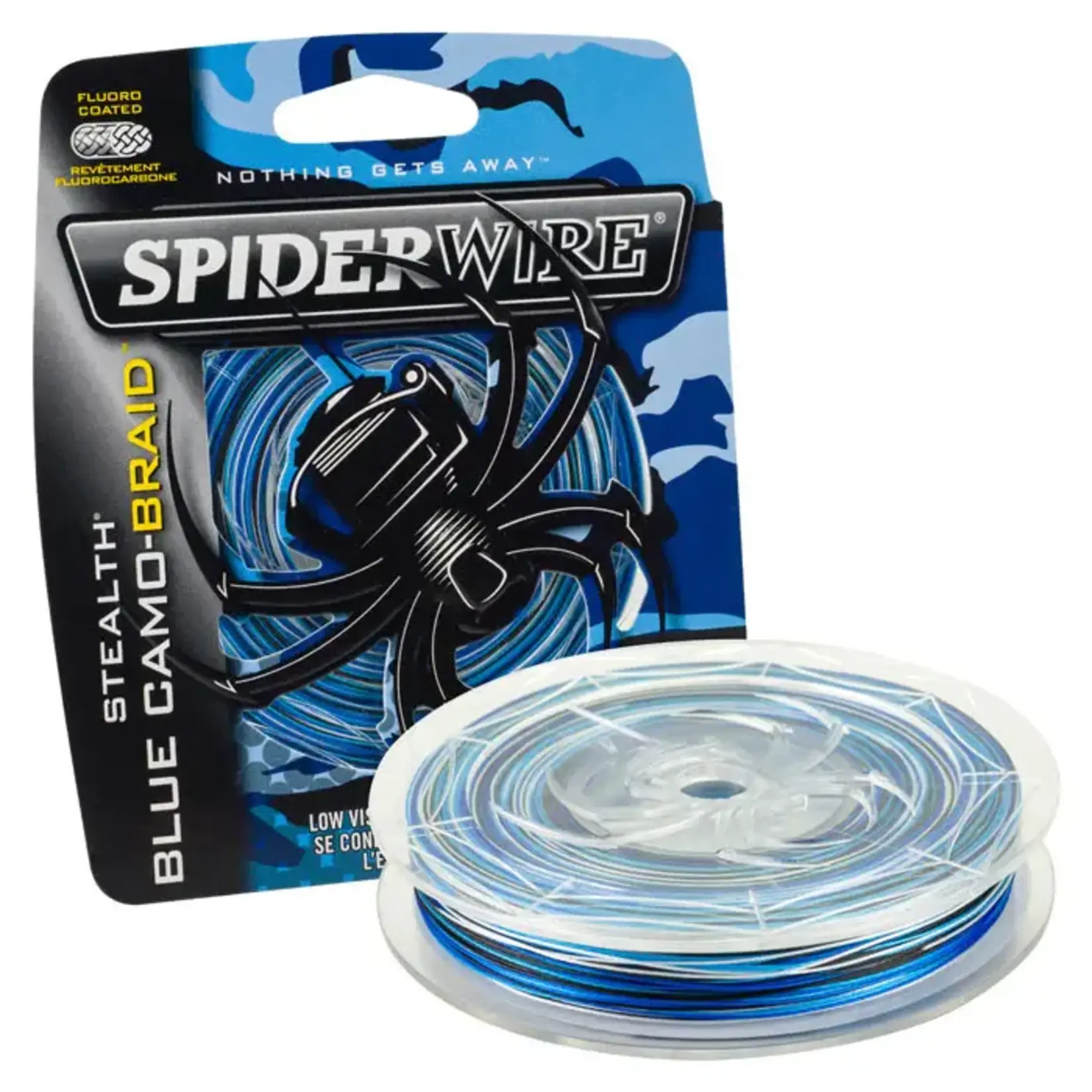 SPIDERWIRE SPIDERWIRE STEALTH BLUE CAMO BRAIDED LINE 200 YRD