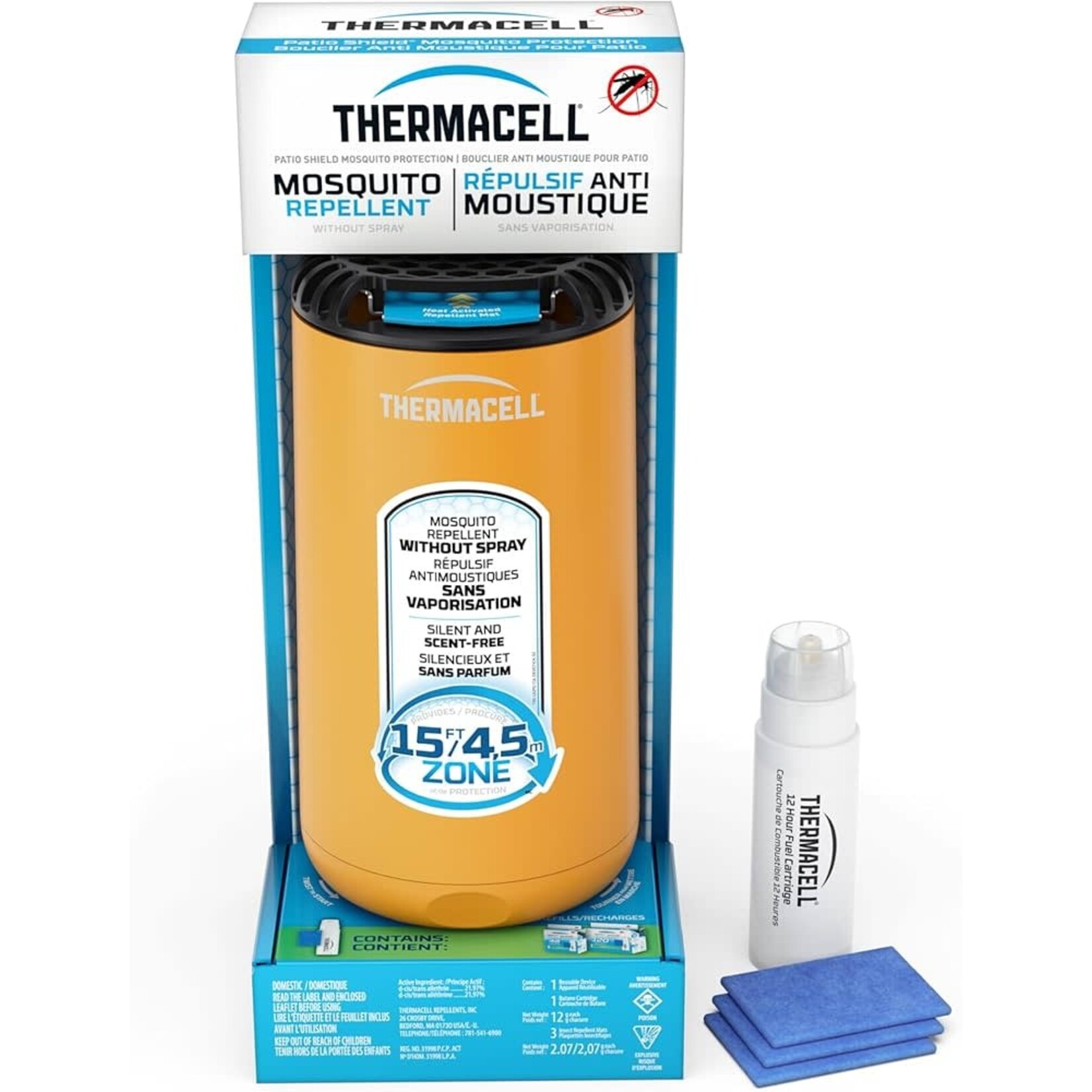 THERMACELL THERMACELL PATIO SHIELD MOSQUITO PROTECTION REPELLENT SCENT FREE