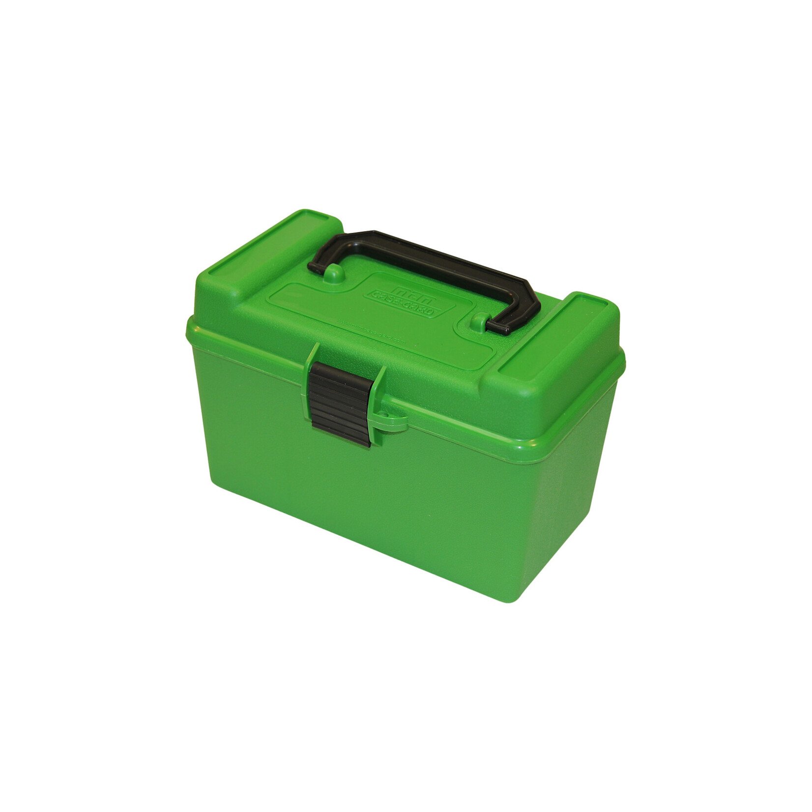 CASE-GARD MTM DELUXE 50 ROUND MAGNUM AMMO CASE WITH BULLET TIP PROTECTION GREEN