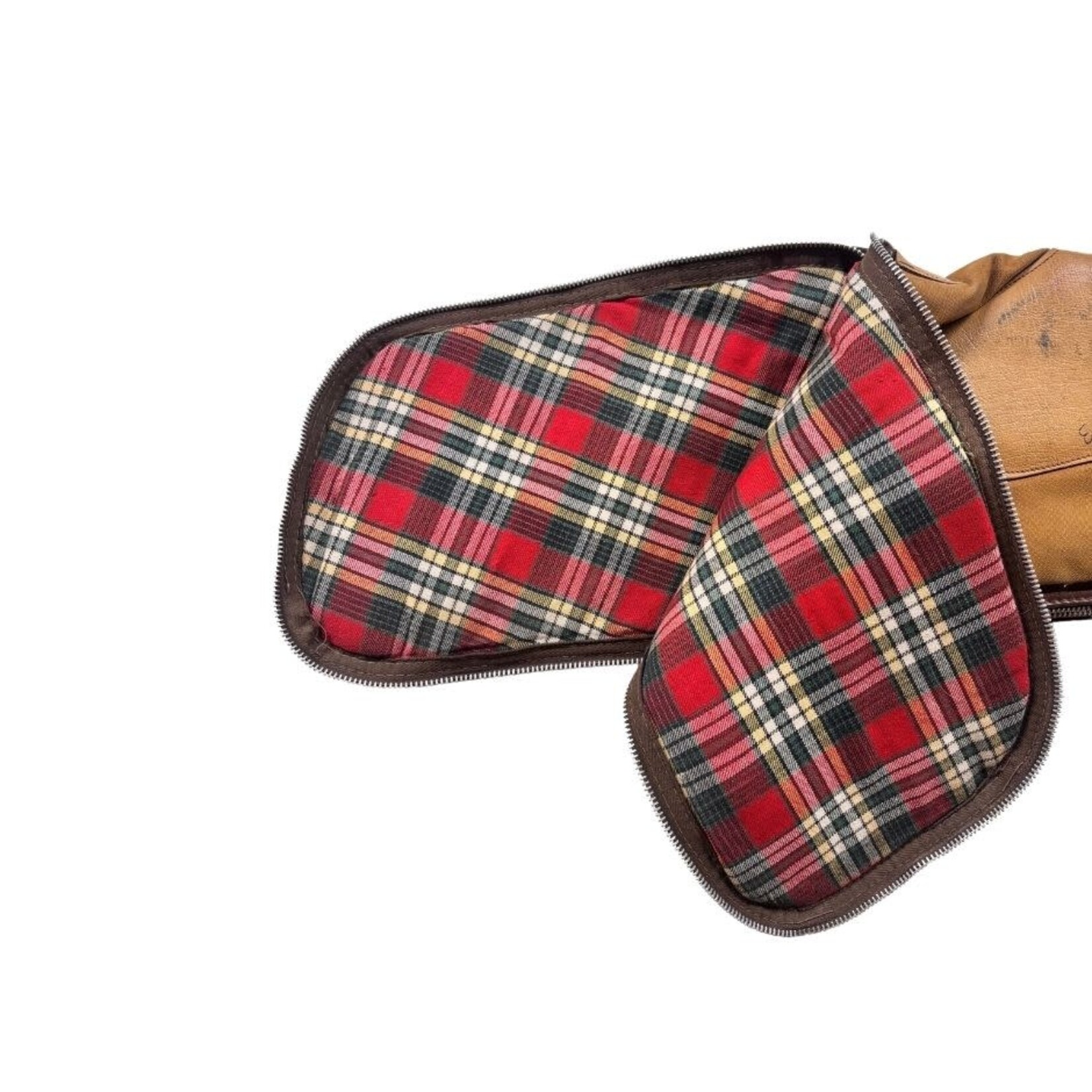 USED EDWARDS DAY SOFT GUN CASE 44" LENGTH TAN WITH RED PLAID