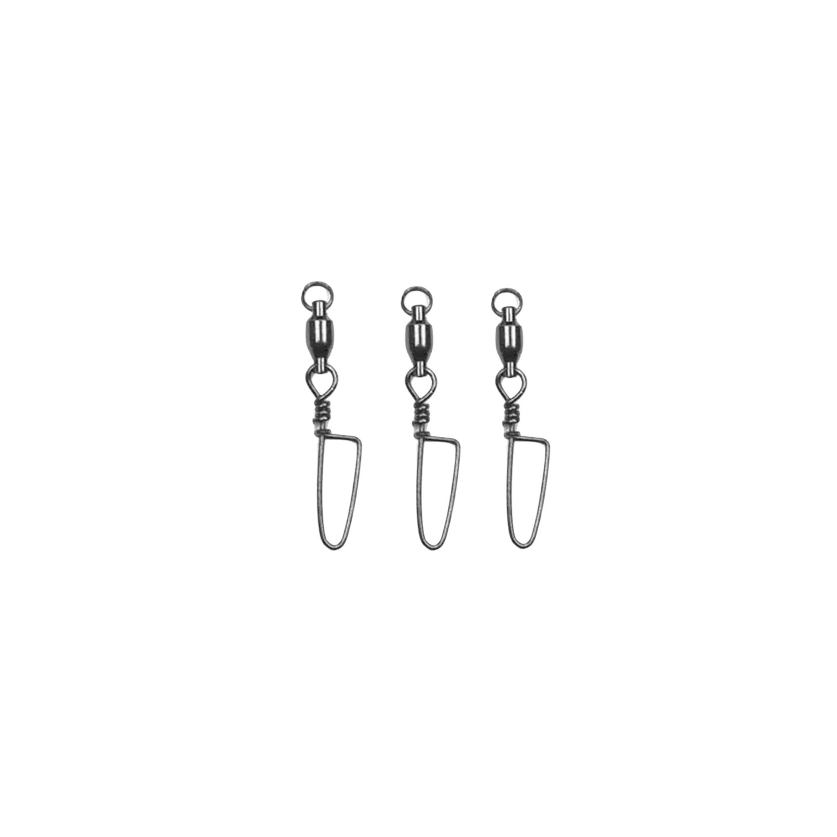Eagle Claw EAGLE CLAW BALL BEARING W/COASTLOCK SNAP - BLACK 01092-002 SIZE: 2 - 3/PK.