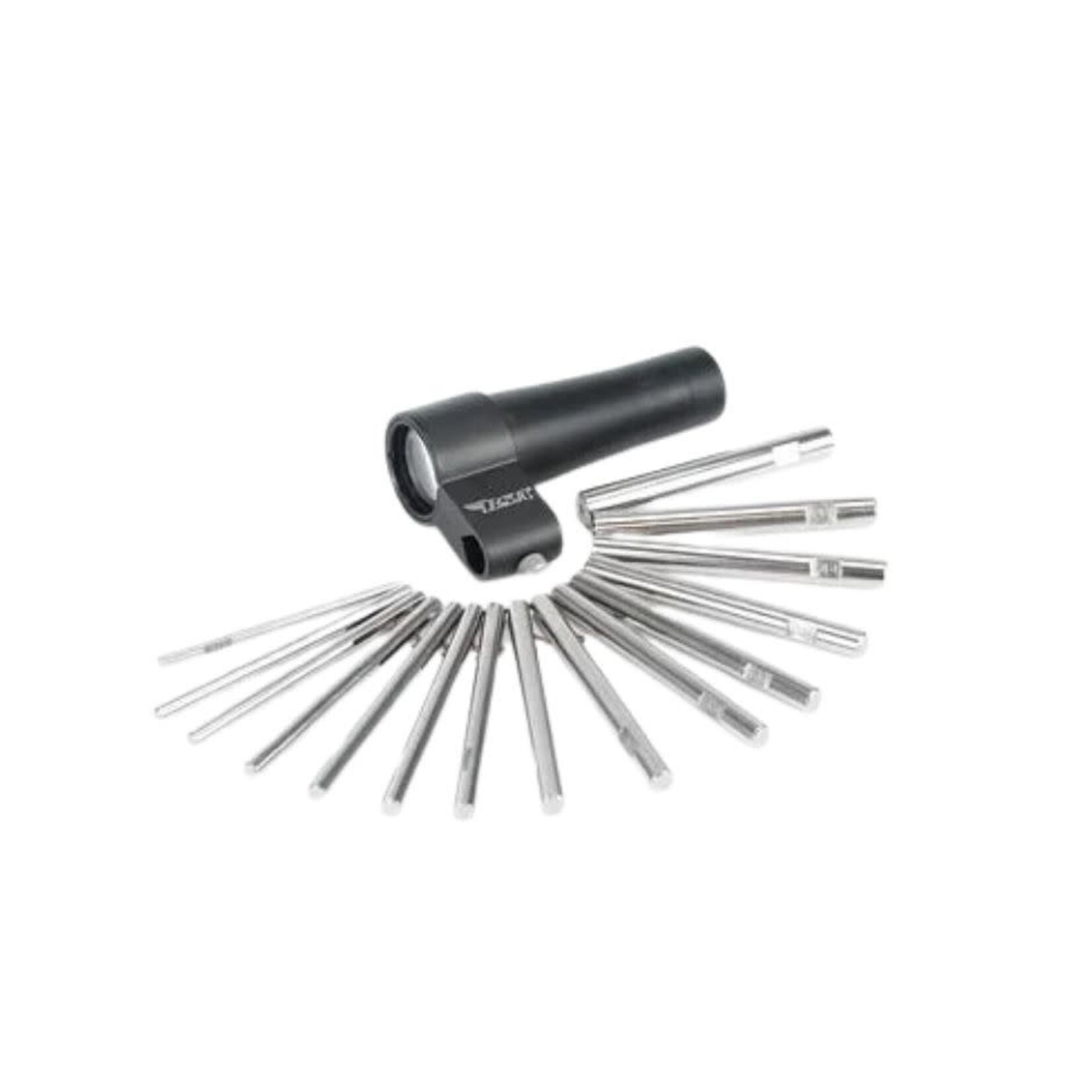 BSA BORE SIGHTER 15 PIECE KIT WITH ARBORS .177 CAL TO .50 CAL IN SOFT CASE